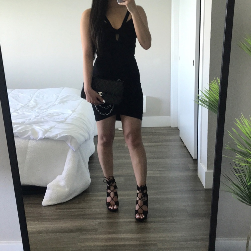 Express Black Bandage Dress